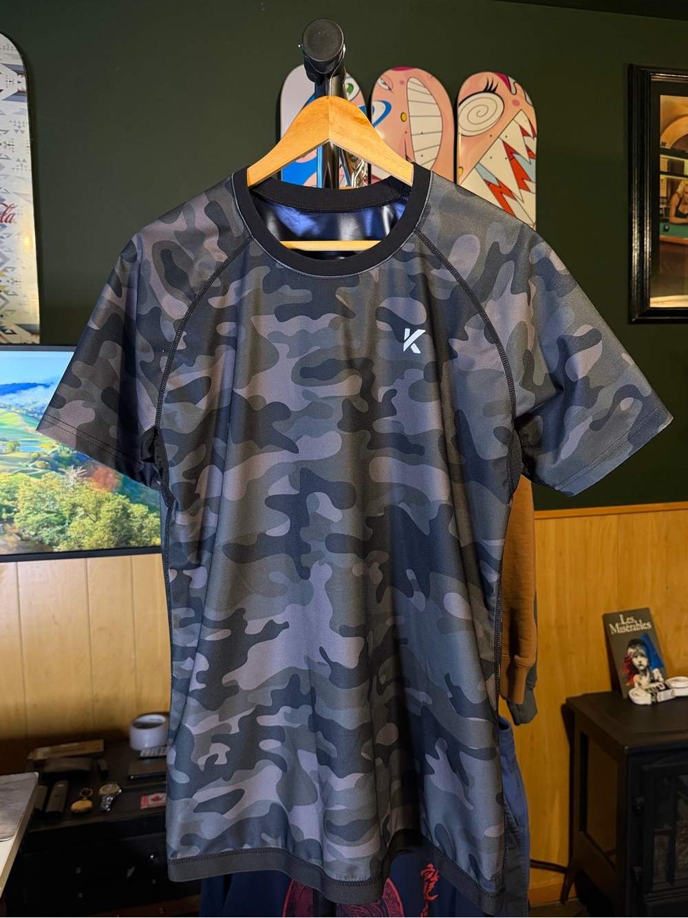 KEWLIOO SAUNA SHIRT GRAY CAMO